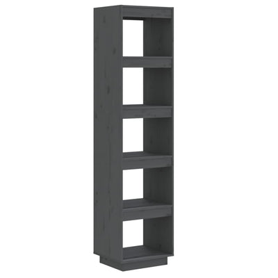 Book Cabinet/Room Divider Grey 40x35x167 cm Solid Wood Pine