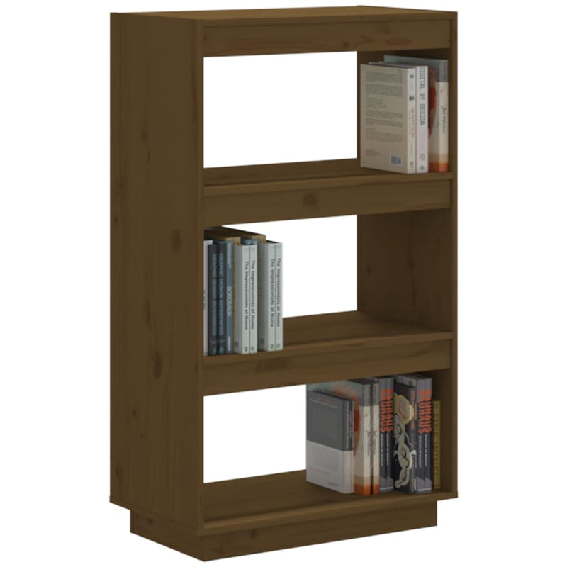 Book Cabinet/Room Divider Honey Brown 60x35x103 cm Solid Wood Pine