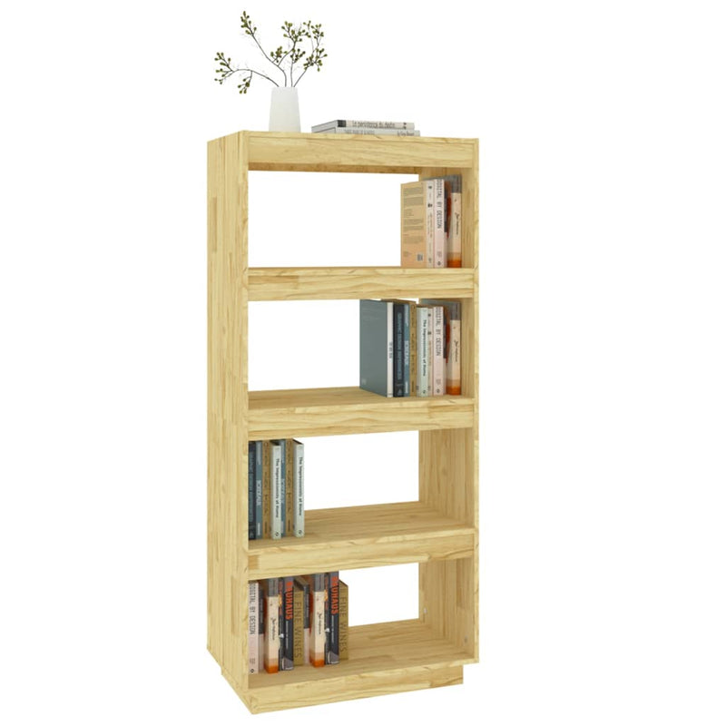 Book Cabinet/Room Divider 60x35x135 cm Solid Pinewood