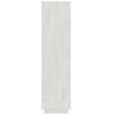 Book Cabinet/Room Divider White 60x35x135 cm Solid Pinewood