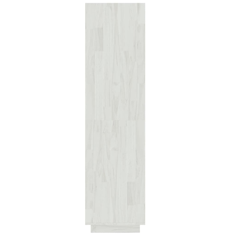 Book Cabinet/Room Divider White 60x35x135 cm Solid Pinewood