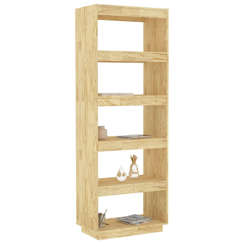 Book Cabinet/Room Divider 60x35x167 cm Solid Pinewood