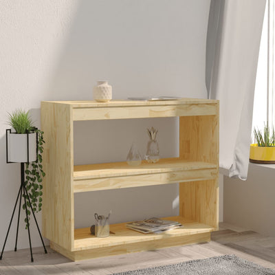 Book Cabinet 80x35x71 cm Solid Pinewood