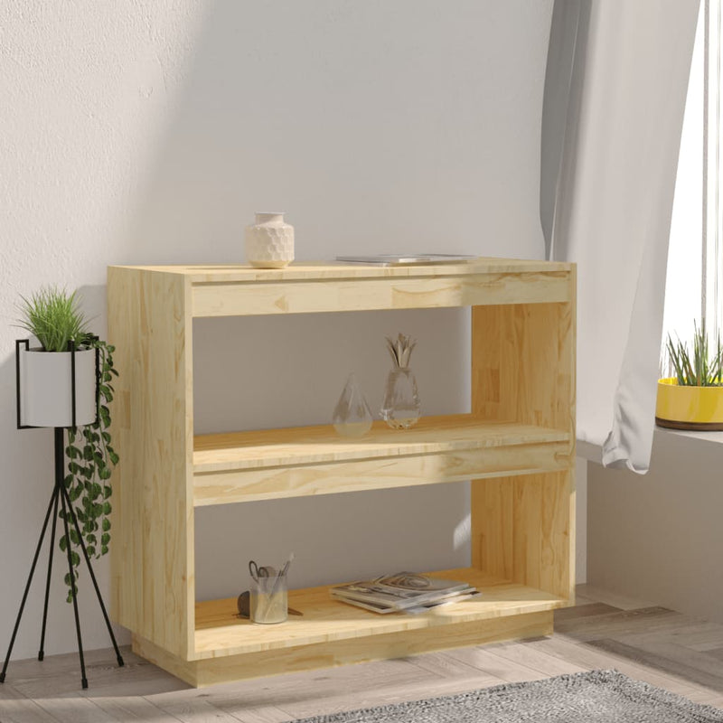 Book Cabinet 80x35x71 cm Solid Pinewood