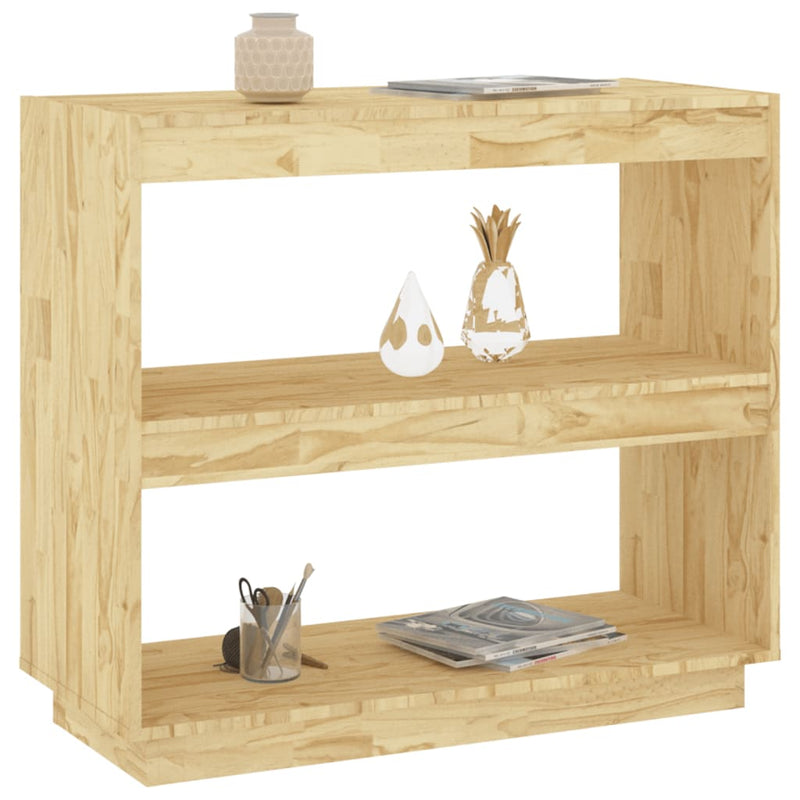 Book Cabinet 80x35x71 cm Solid Pinewood