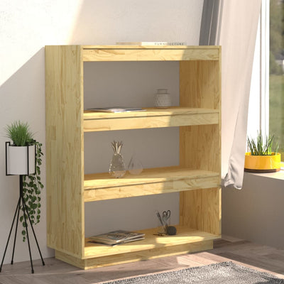 Book Cabinet/Room Divider 80x35x103 cm Solid Pinewood