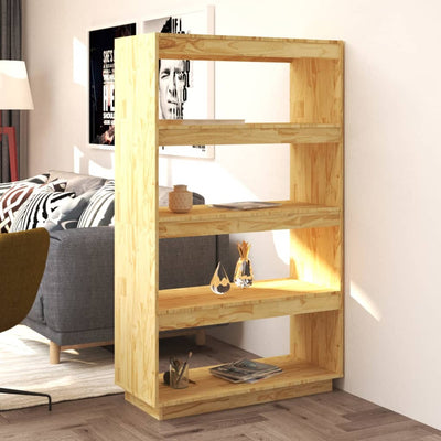 Book Cabinet/Room Divider 80x35x135 cm Solid Pinewood