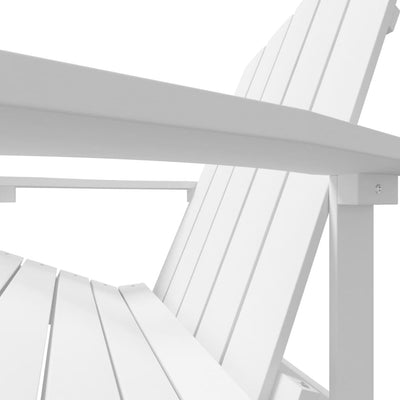 Garden Adirondack Chair HDPE White