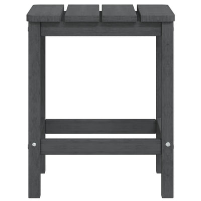 Garden Adirondack Table Anthracite 38x38x46 cm HDPE