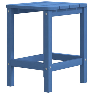 Garden Adirondack Table Aqua Blue 38x38x46 cm HDPE