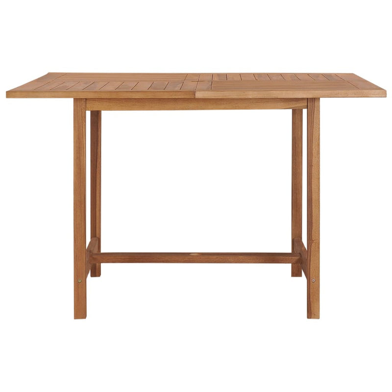 Garden Dining Table 110x110x75 cm Solid Wood Teak