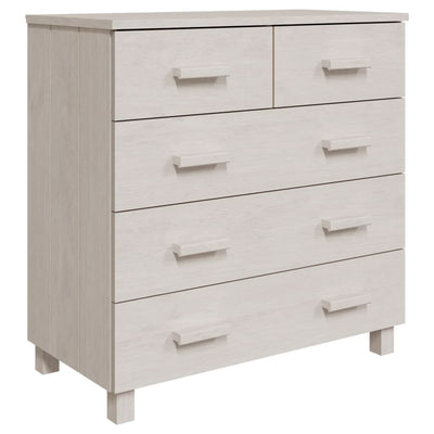 Sideboard White 79x40x80 cm Solid Wood Pine