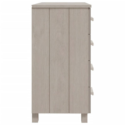 Sideboard "HAMAR" White 79x40x80 cm Solid Wood Pine