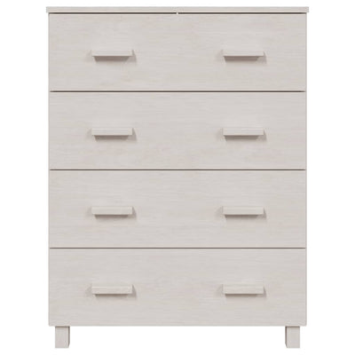 Sideboard HAMAR White 79x40x103.5 cm Solid Wood Pine