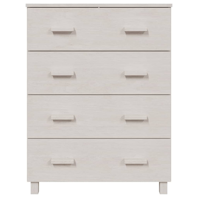 Sideboard HAMAR White 79x40x103.5 cm Solid Wood Pine