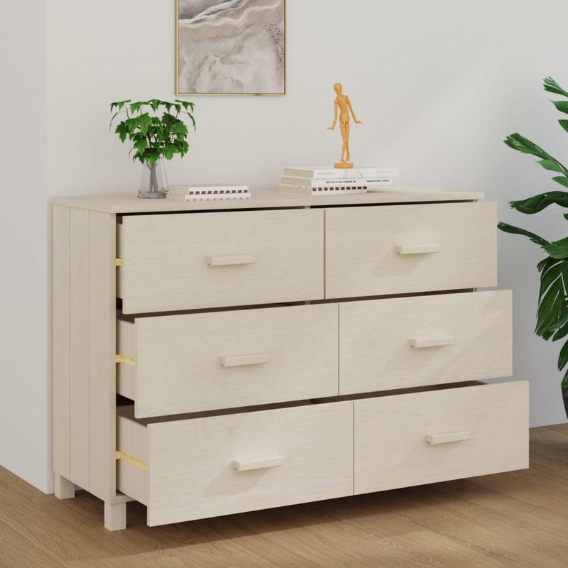 Sideboard Honey Brown 113x40x80 cm Solid Wood Pine