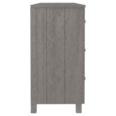 Sideboard Light Grey 113x40x80 cm Solid Wood Pine