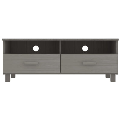 TV Cabinet "HAMAR" Light  Grey 106x40x40 cm Solid Wood Pine