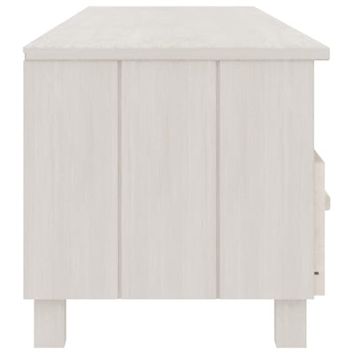 TV Cabinet White 158x40x40 cm Solid Wood Pine