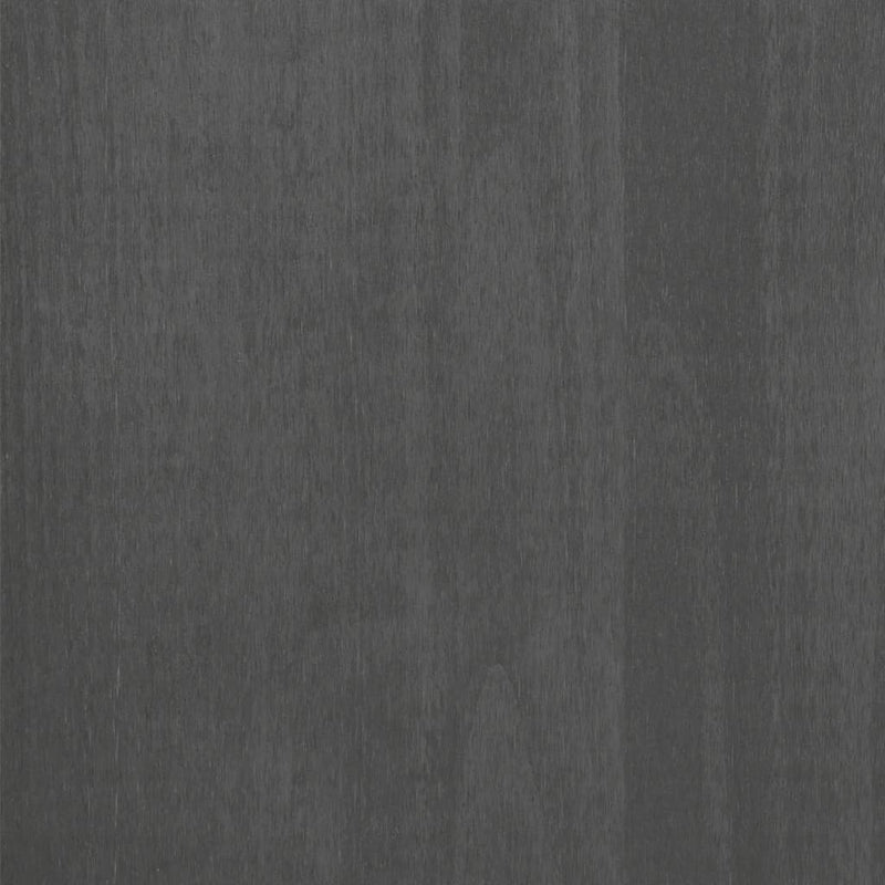 Book Cabinet Dark Grey 85x35x112 cm Solid Wood Pine