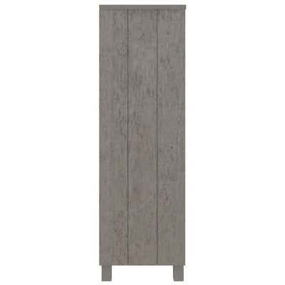 Book Cabinet "HAMAR" Light  Grey  85x35x112 cm Solid Wood Pine