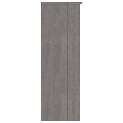 Top for Highboard Light Grey 85x35x100 cm Solid Wood Pine