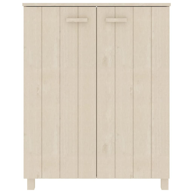 Shoe Cabinet Honey Brown 85x40x108 cm Solid Wood Pine