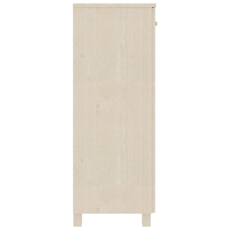 Shoe Cabinet Honey Brown 85x40x108 cm Solid Wood Pine