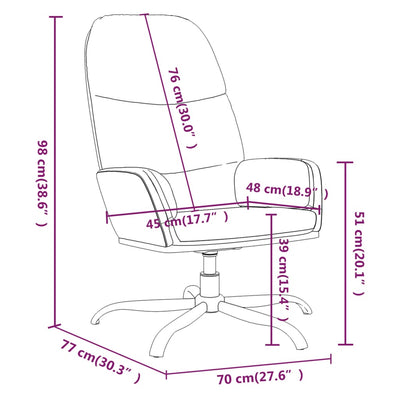 Relaxing Chair Light Grey Fabric