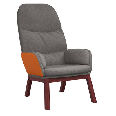 Relaxing Chair Light Grey Fabric