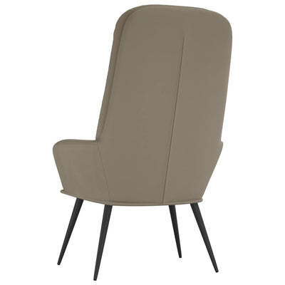 Relaxing Chair Light Grey Velvet