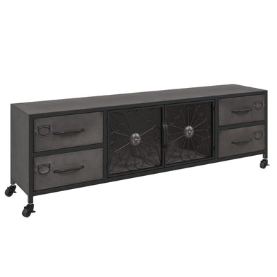 TV Cabinet Silver 110x30x40 cm Iron