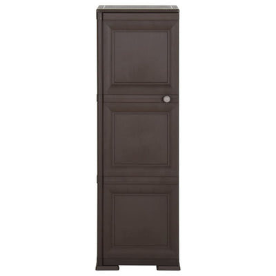 Plastic Cabinet 40x43x125 cm Wood Design Brown