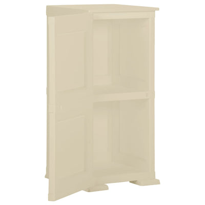 Plastic Cabinet 40x43x85.5 cm Wood Design Angora White