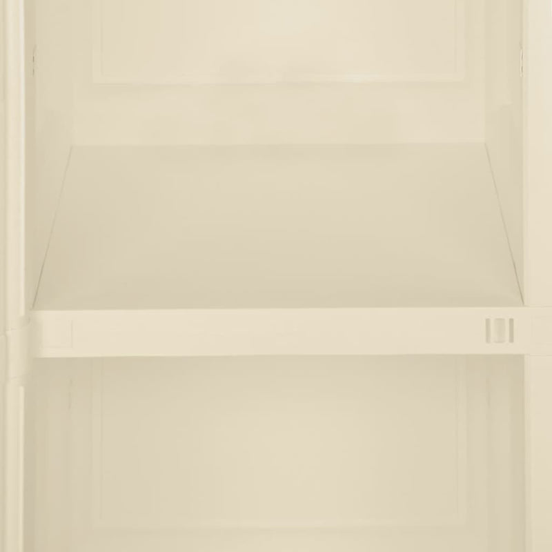 Plastic Cabinet 40x43x85.5 cm Wood Design Angora White