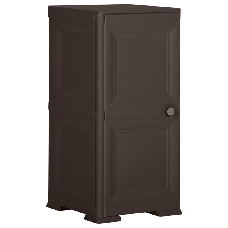 Plastic Cabinet 40x43x85.5 cm Wood Design Brown