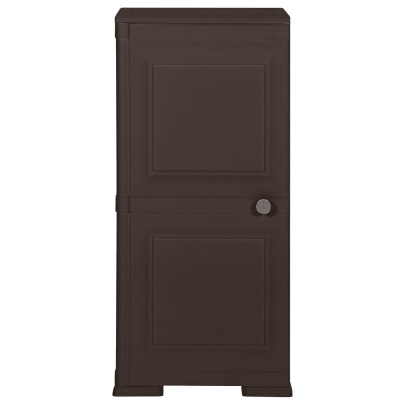 Plastic Cabinet 40x43x85.5 cm Wood Design Brown