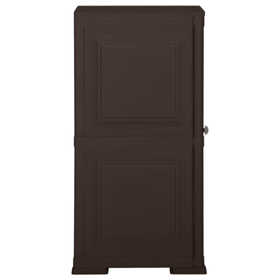 Plastic Cabinet 40x43x85.5 cm Wood Design Brown