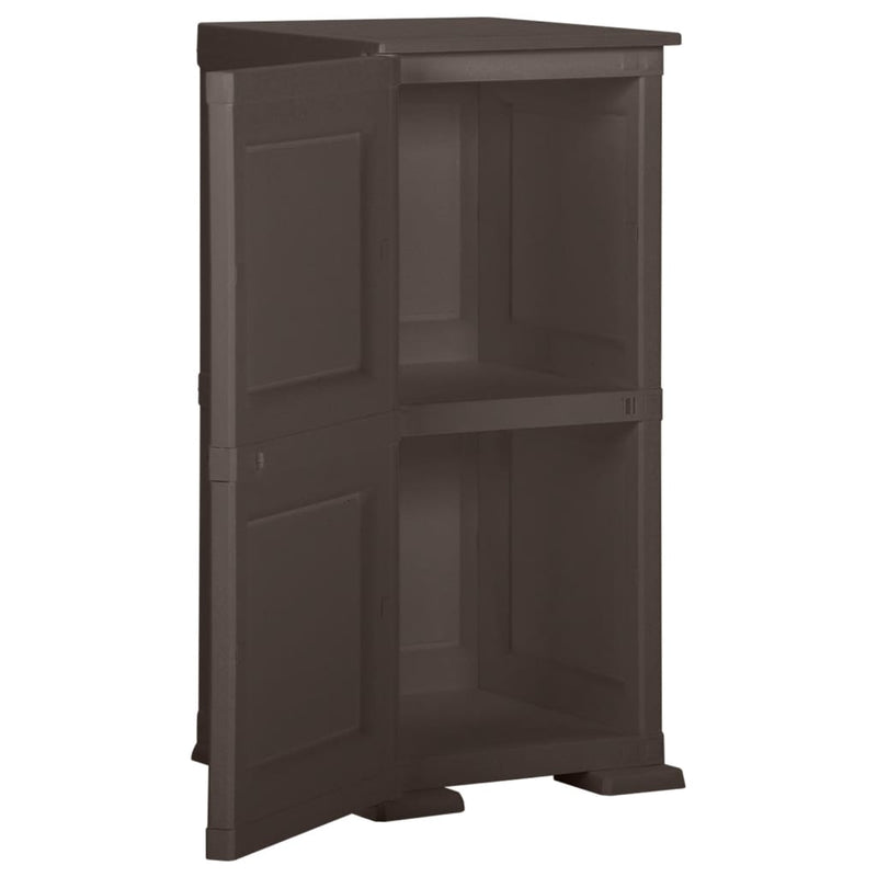 Plastic Cabinet 40x43x85.5 cm Wood Design Brown