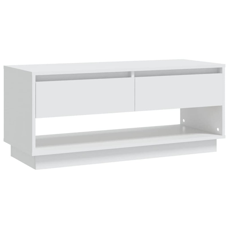 TV Cabinet White 102x41x44 cm Engineered Wood