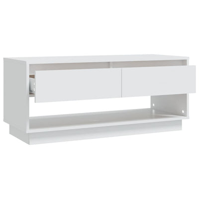 TV Cabinet White 102x41x44 cm Engineered Wood