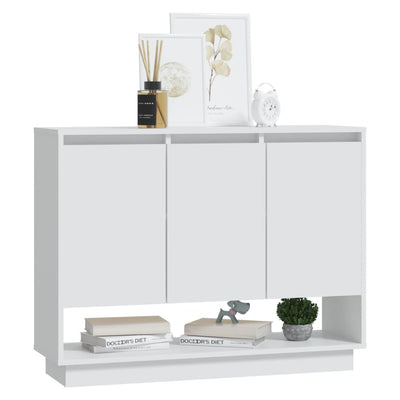 Sideboard White 97x31x75 cm Engineered Wood