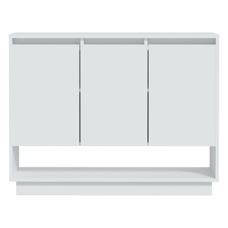 Sideboard White 97x31x75 cm Engineered Wood