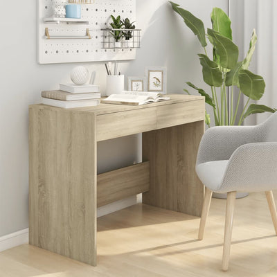 Desk Sonoma Oak 101x50x76.5 cm Engineered Wood