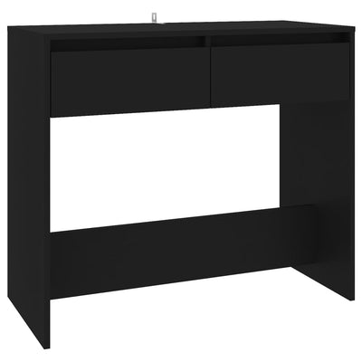 Console Table Black 89x41x76.5 cm Engineered Wood