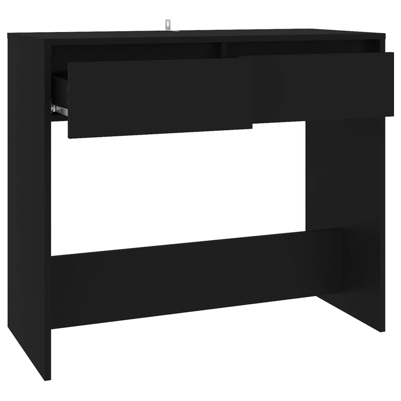 Console Table Black 89x41x76.5 cm Engineered Wood