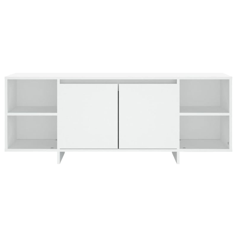 TV Cabinet White 130x35x50 cm Engineered Wood