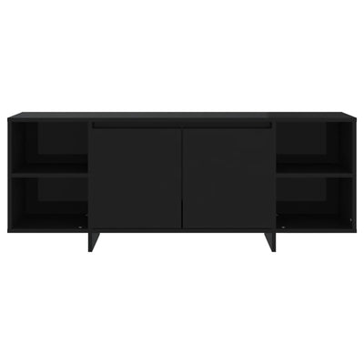 TV Cabinet Black 130x35x50 cm Engineered Wood