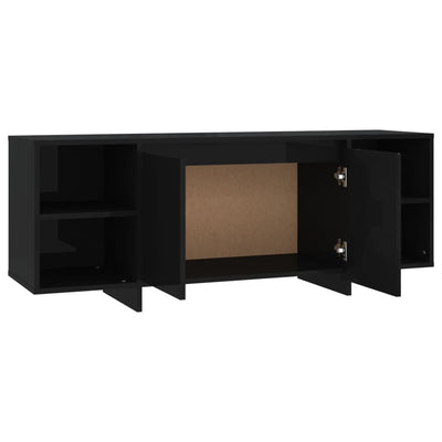 TV Cabinet Black 130x35x50 cm Engineered Wood