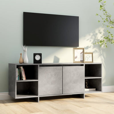 TV Cabinet Concrete Grey 130x35x50 cm Engineered Wood